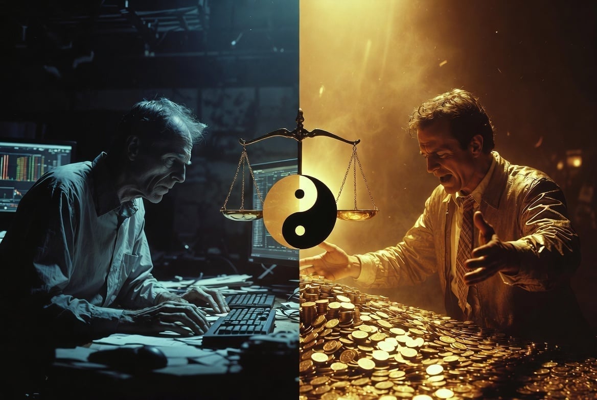 Trader Contemplating Emotions